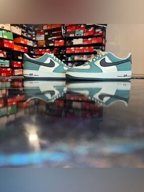 Nike Air Force 1 Low Teal, Dark Teal & White